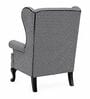 Zylar Teak Wood Chair With Suede Fabric In Black Houndstooth