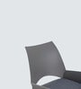 Zyra Fiber Cafe Chair with Revolving Mechanism In Light Grey Color