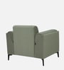 Zyra Waterproof Velvet 1 Seater Sofa In Beige Colour