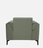Zyra Waterproof Velvet 1 Seater Sofa In Beige Colour