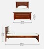 Zurndorf Sheesham Wood Single Bed in Scratch Resistant Honey Oak Finish