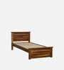Zurndorf Sheesham Wood Single Bed in Scratch Resistant Provincial Teak Finish