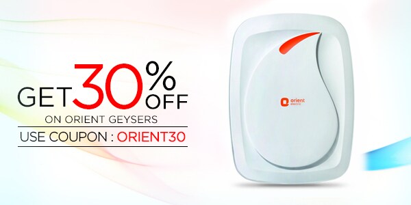 Flat 30% off on Orient Geysers | ORIENT30