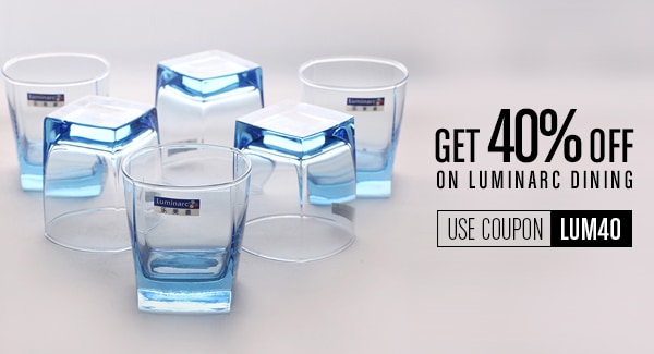 Get 40% off on Luminarc Dining - Use Coupon LUM40 