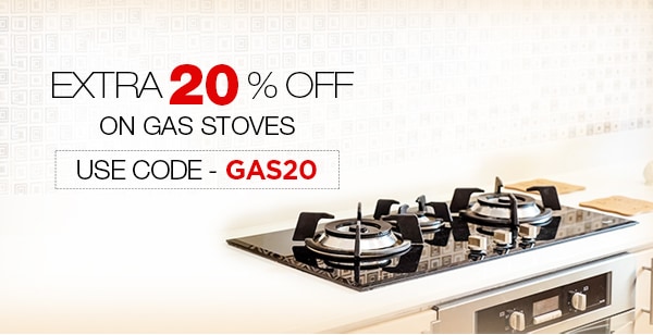 Extra 20% OFF on Gas Stoves Use coupon GAS20  