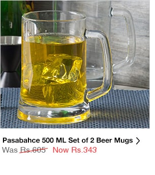 Pasabahce 500 ML Set of 2 Beer Mugs 