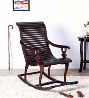 Acklom Rocking Chair in Warm Chestnut Finish by Amberville