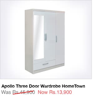 Apollo Three Door Wardrobe HomeTown 