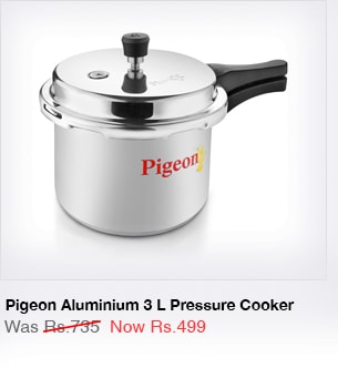 Pigeon Aluminium 3 L Pressure Cooker  