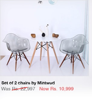  Set of 2 chairs by Mintwud 