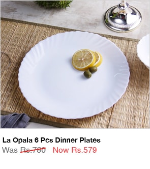 La Opala 6 Pcs Dinner Plates  