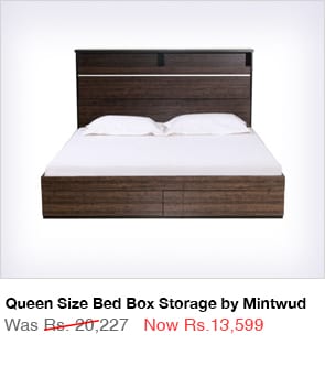 Queen Size Bed Box Storage by Mintwud 