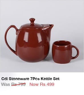 Cdi Stoneware 7Pcs Kettle Set  