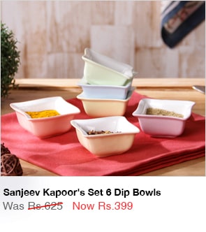 Sanjeev Kapoor's Set 6 Dip Bowls 