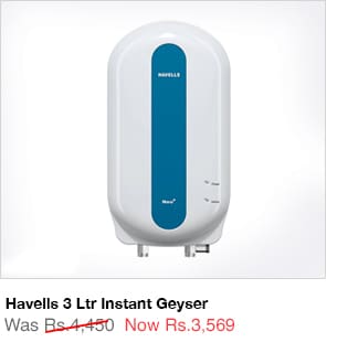 Havells 3 Ltr Instant Geyser 