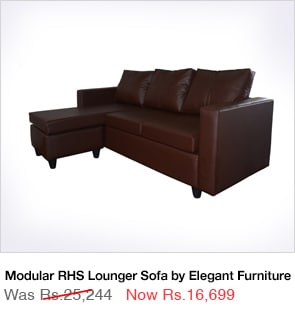 Modular RHS Lounger Sofa by Elegant Furniture 