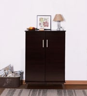 Kairy Two Door Shoe Cabinet in Wenge Finish by Mintwud 