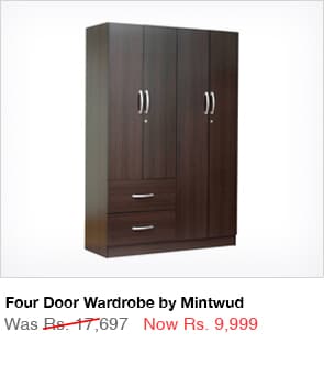 Four Door Wardrobe by Mintwud 