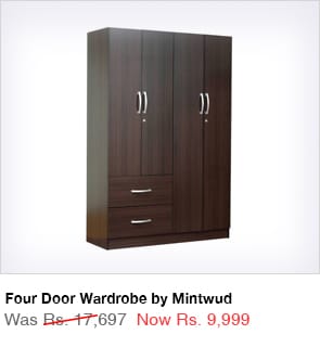 Four Door Wardrobe by Mintwud 