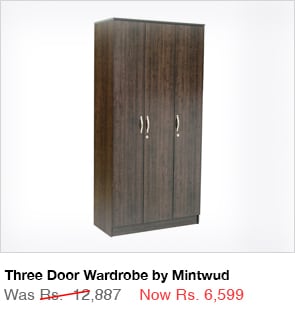 Three Door Wardrobe by Mintwud 