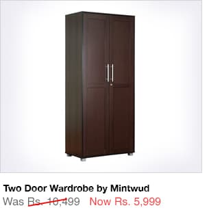 Two Door Wardrobe by Mintwud 