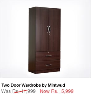 Two Door Wardrobe by Mintwud 